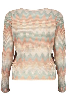 Pre-owned Missoni M  Long Sleeve Crew-neck Sweater In Orange