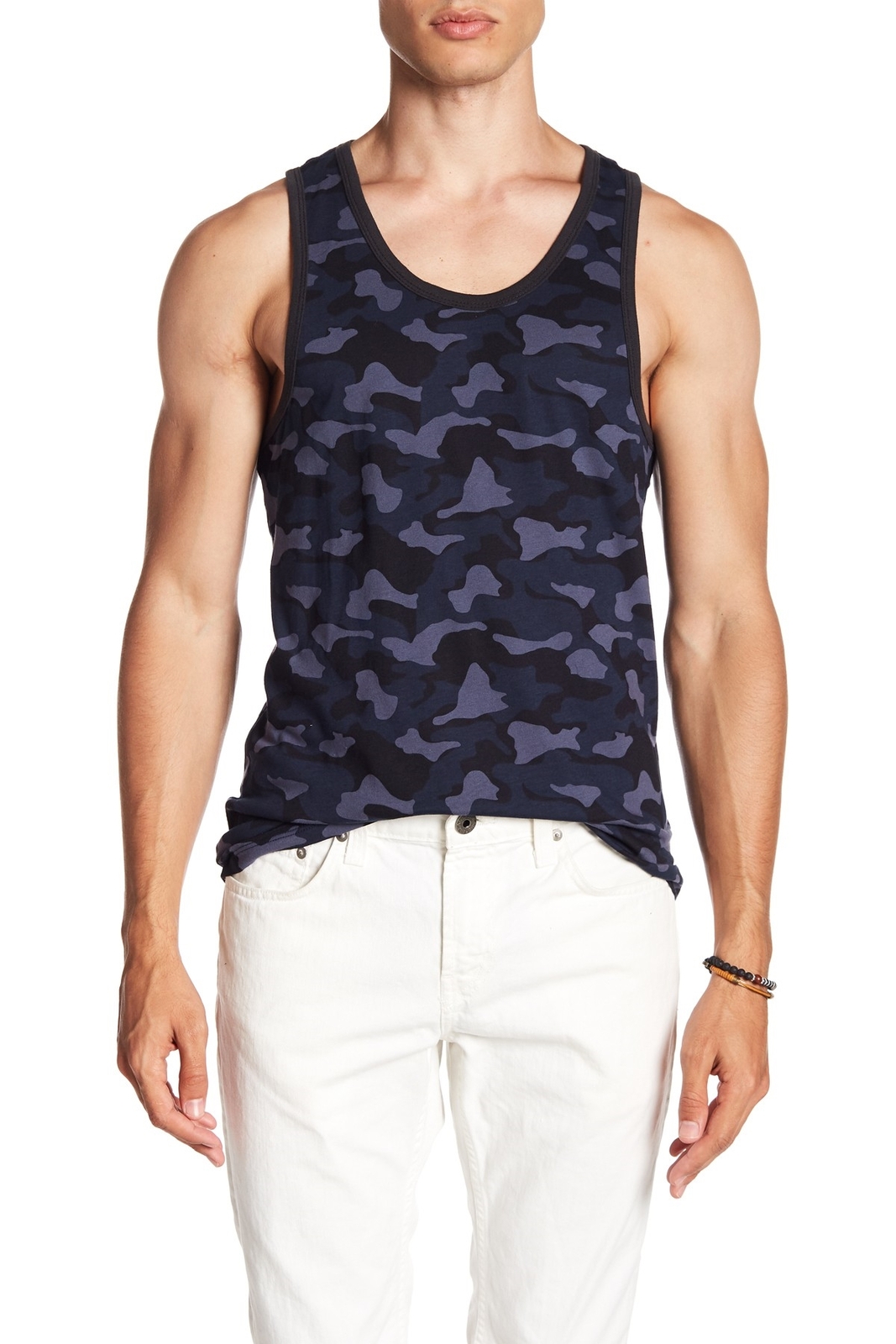 Slate & Stone 150957 Men's Camouflage Printed Tank Shirt Blue Size X-Large