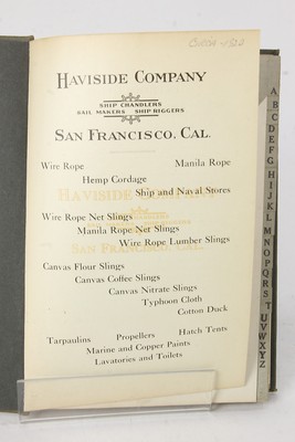 Haviside Company Catalog Ship Chandlers Sail Maker Ship Riggers 1920s HC Book