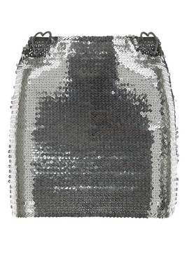 Pre-owned Nensi Dojaka Silver Sequins Mini Skirt