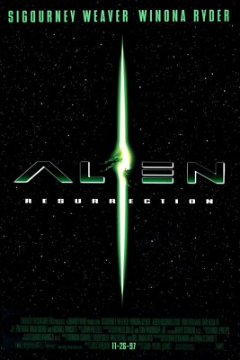 Alien Resurrection movie poster 11 x 17 Sigourney Weaver Winona Ryder Horror art