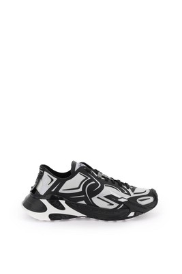 Pre-owned Dolce & Gabbana Fast Sneakers In White/black