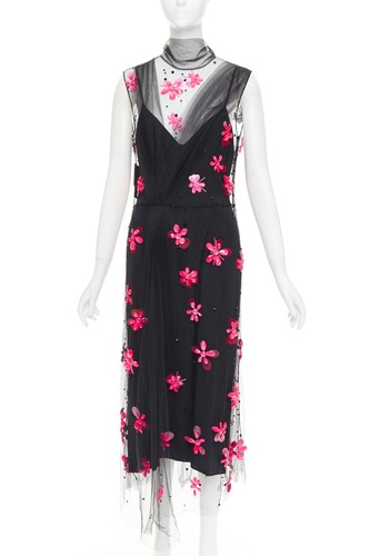 スカート PRADA 2018 collection roze flower black スカート PRADA 2018 collection roze flower black Prada