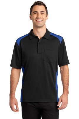 CornerStone CS416 Men's Select Snag Proof Two Way Colorblock Pocket Polo