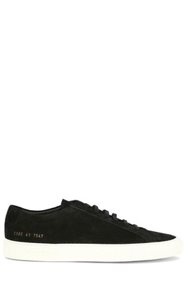 Pre-owned Common Projects Achilles Sneakers In Black Suede