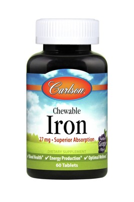 Carlson Laboratories Chew Iron 60 Таблетка