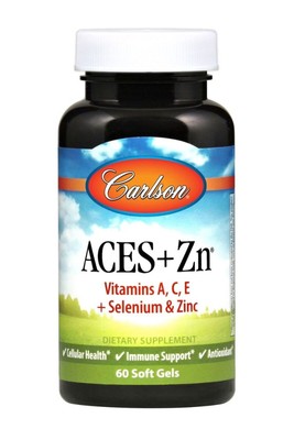 Carlson Laboratories Aces + Zn Антиоксиданты 60 капсул