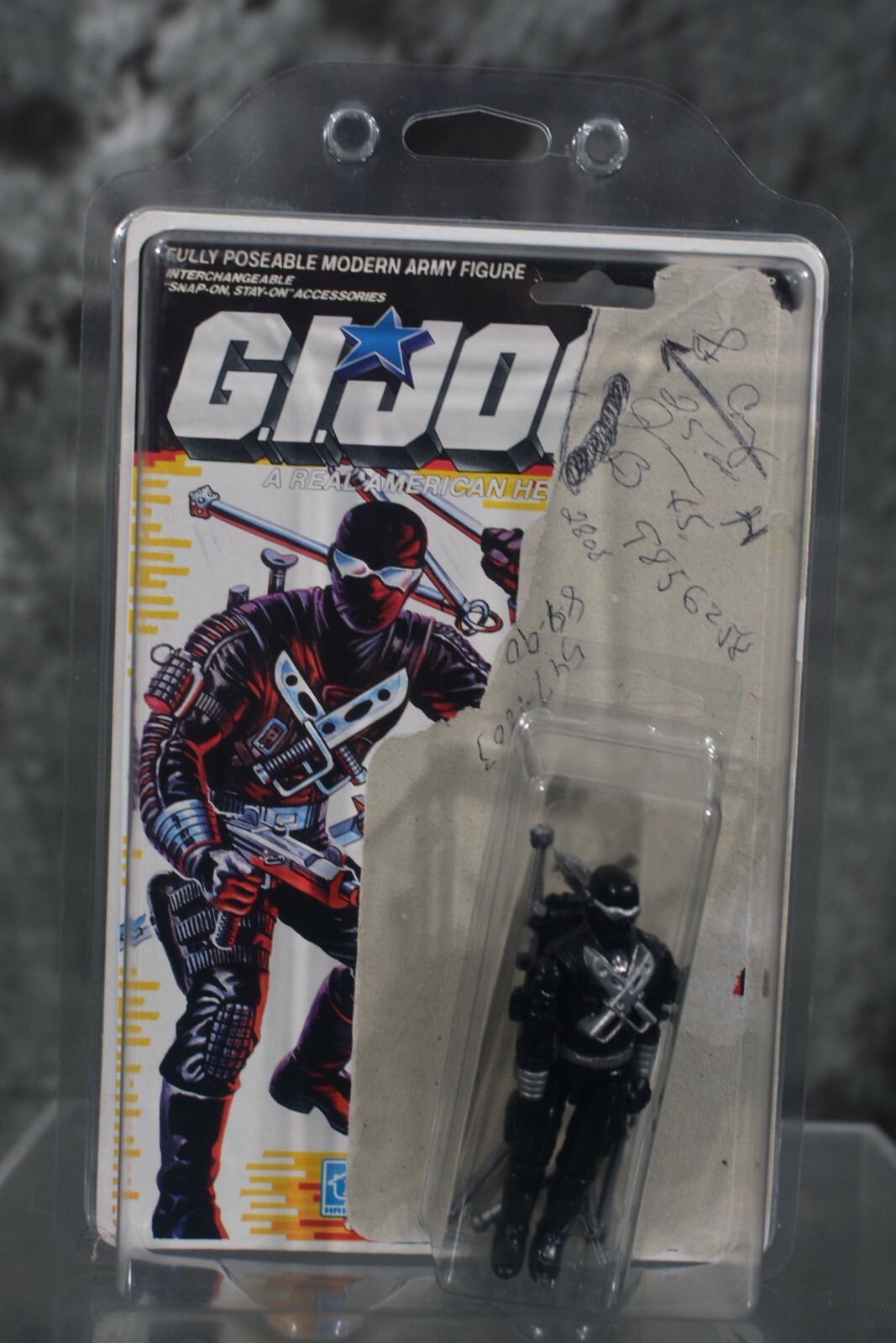 Vintage Hasbro 1988 GI Joe Snake Eyes V3 Figure Complete w