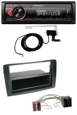 Pioneer 1DIN MP3 DAB USB AUX Autoradio für Fiat Idea (350 03-11) schwarz