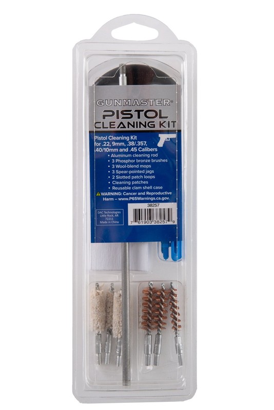 14 Piece Universal Pistol Cleaning Kit for .22 - .45 Caliber Pistols