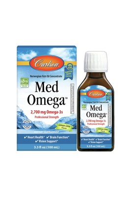 Рыбий жир Carlson Laboratories MedOmega 2800 — лимонно-лаймовый, 3,3 унции (100 мл) жидкость