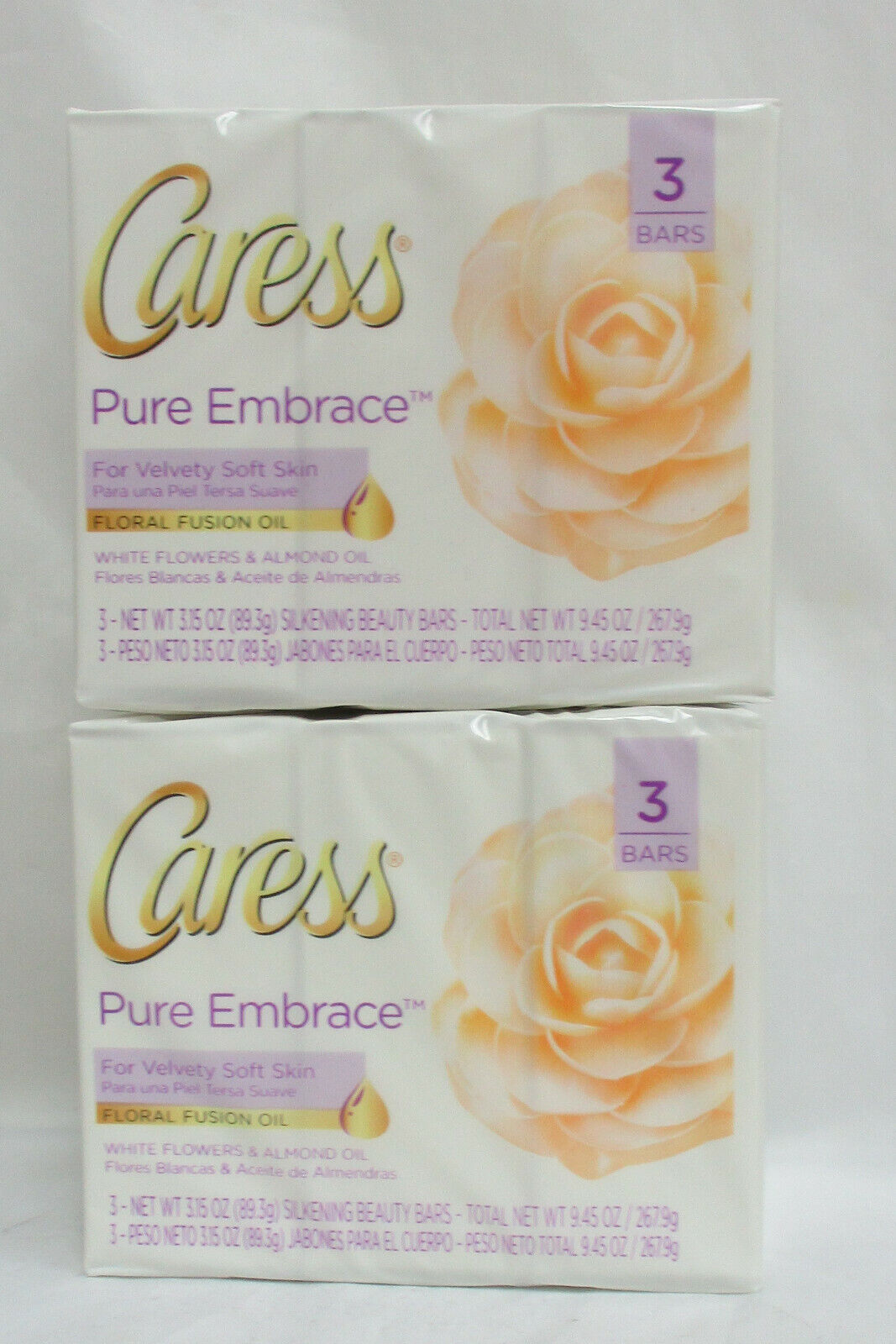 Caress Pure Embrace with White Flowers & Almond Oil 6 bars -