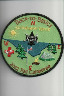 2012 Springwater Ranch Back-to-Basis Fall Camporee patch