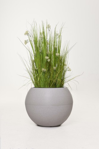 Pflanzkübel Blumenkübel Blumentopf aus Kunststoff DONDO Beige Sandstein 40x50 cm