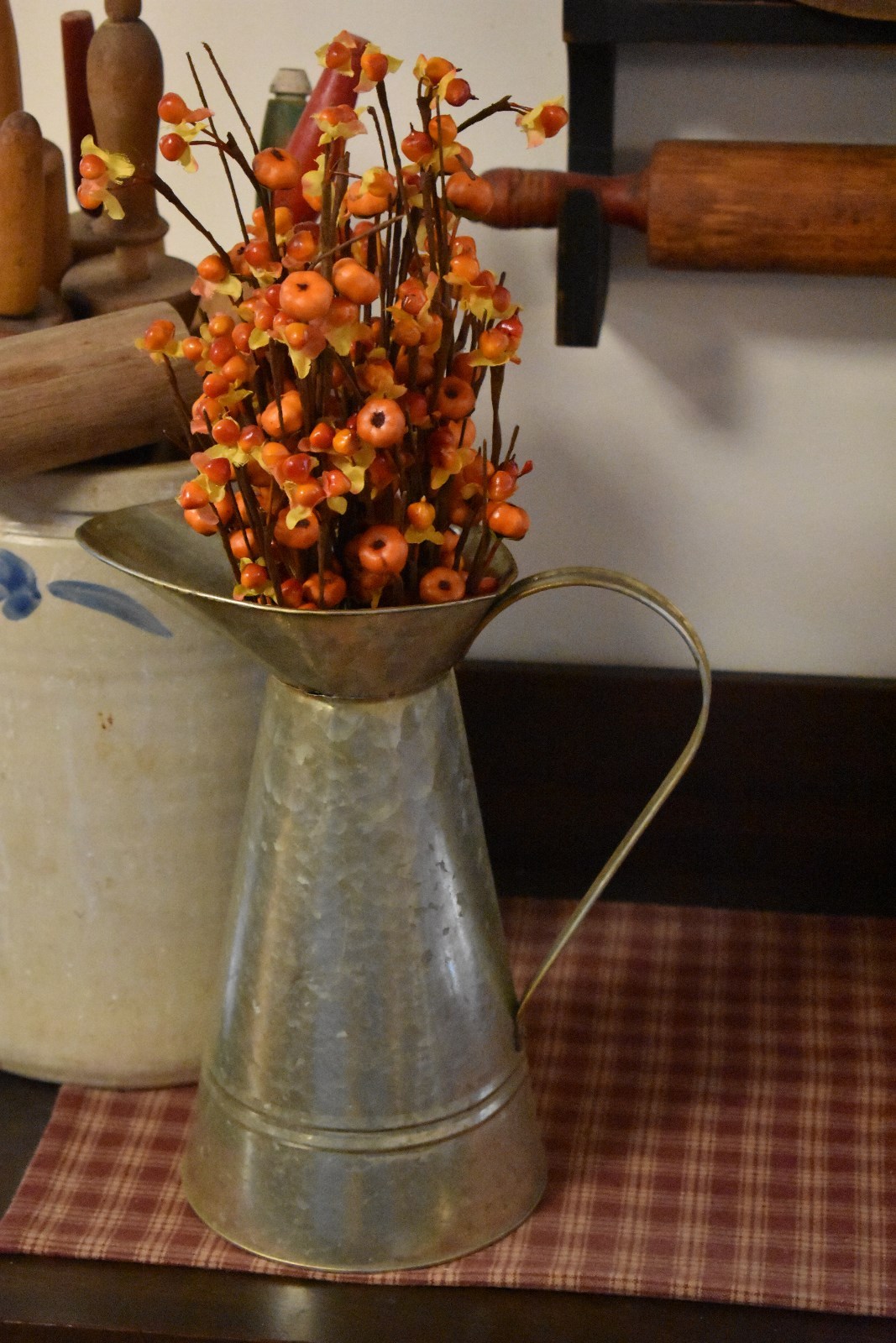 NEW PRIMITIVE COUNTRY FARMHOUSE PUMPKIN BITTER SWEET SPRAY FALL DECOR