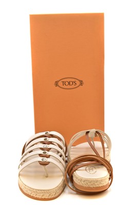 Pre-owned Tod's Multicolor Sandals Xxw09f0ej50gocb015 Esl1209 In Multicolour