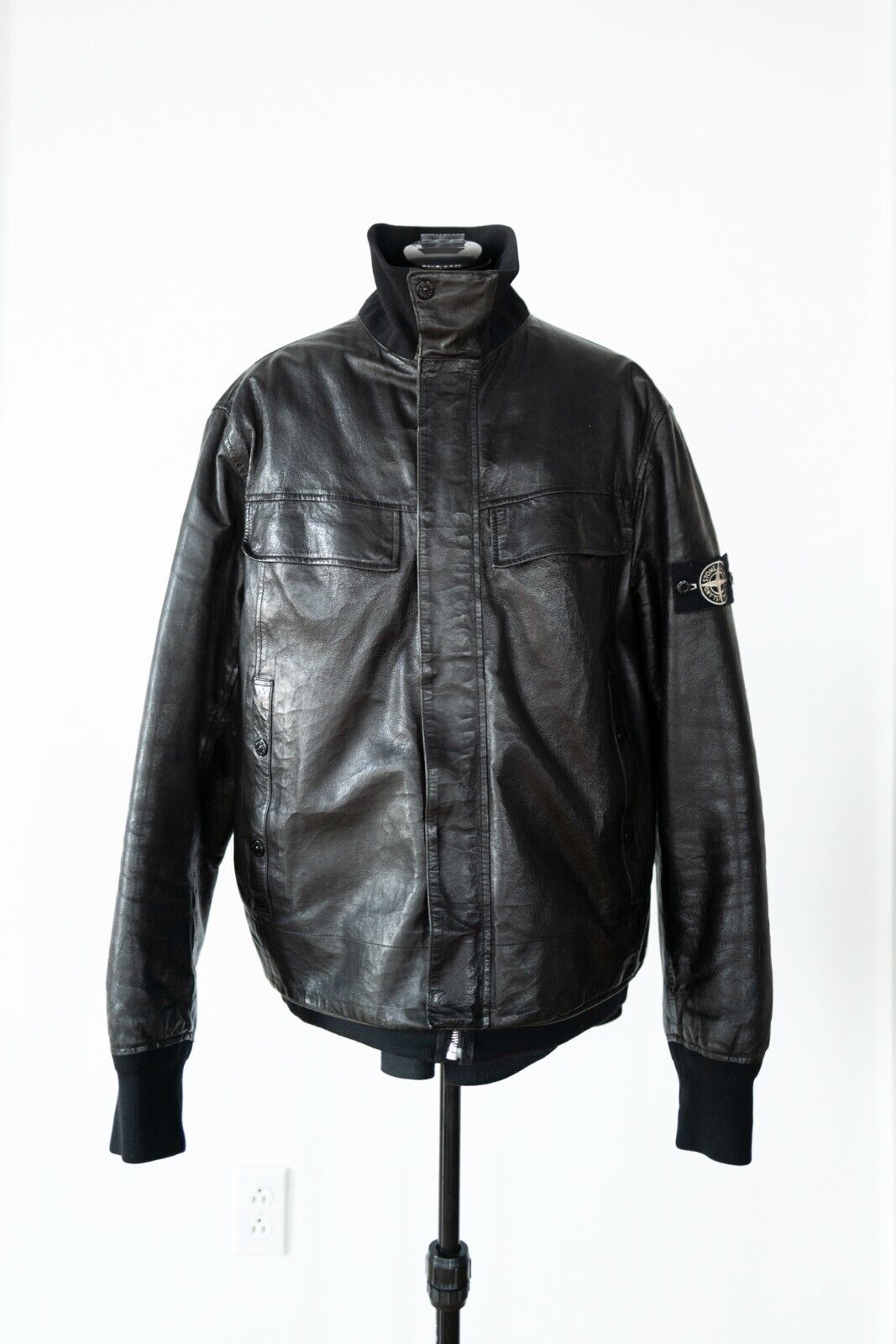 Stone Island Cast Metal Leather Reversible Jacket Sz. XL | eBay Stone Island Cast Metal Leather Reversible Jacket Sz. XL | eBay