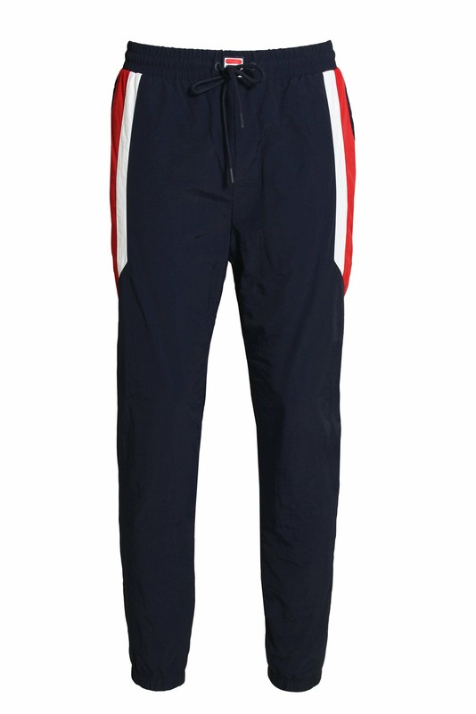 nike gel tape cuffed track pants