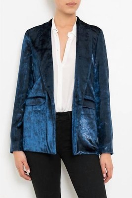 Pre-owned Massimo Alba Shawl Collar Jacket In Blue - Size M