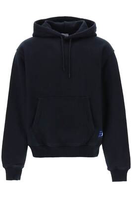Pre-owned Burberry Hoodie Ekd Hood 8081996 Black Sz.m A1189
