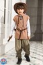 Boys Kids Renaissance Pirate T Shirts Viking Medieval Sleeveless Lace Up Costume Scottish Cotton Tank Tops