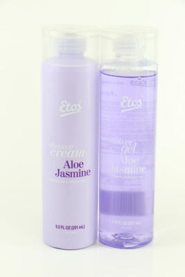 2 PACK Etos Aloe Jasmine ShowerCream Shower Gel 8.5 Oz U8D