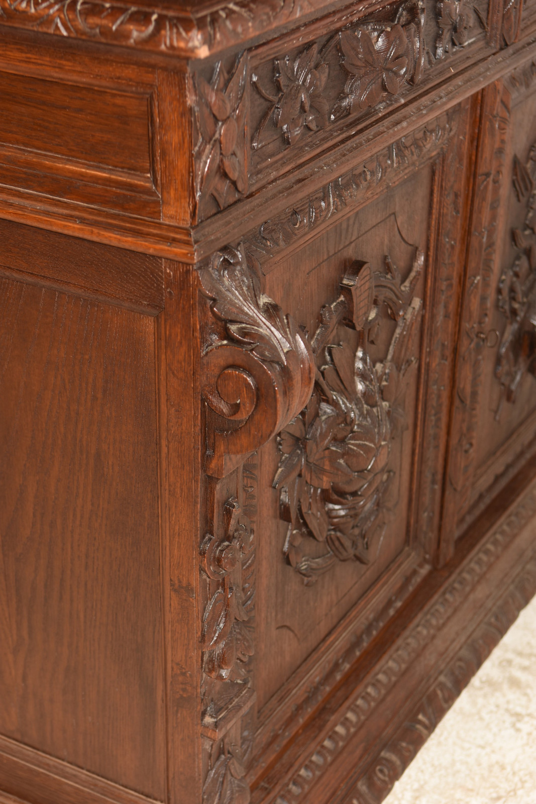 Wonderful Antique French Hunt Cabinet, Oak, 19th Century