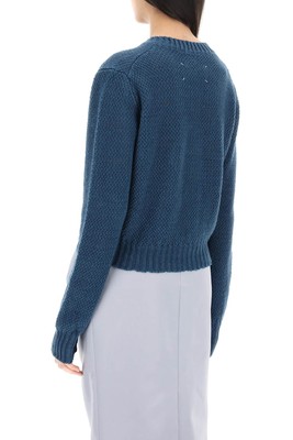 Pre-owned Maison Margiela Boucle Sweater In Blue