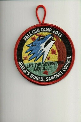 2013 Samoset Council Akela's World Fall Cub Camp patch