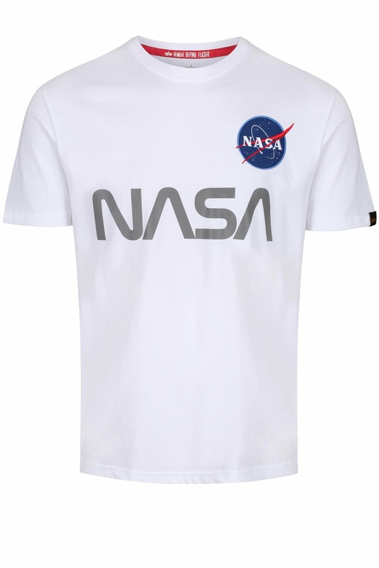 送料込★ALPHA INDUSTRIES★Tシャツ NASA Reflective Tシャツ ALPHA INDUSTRIES NASA Reflective Logo T-Shirt White | eBay
