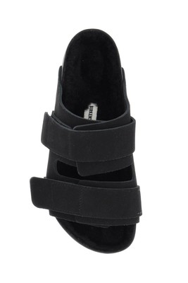 Pre-owned Birkenstock Uji Slides In Slate (black)