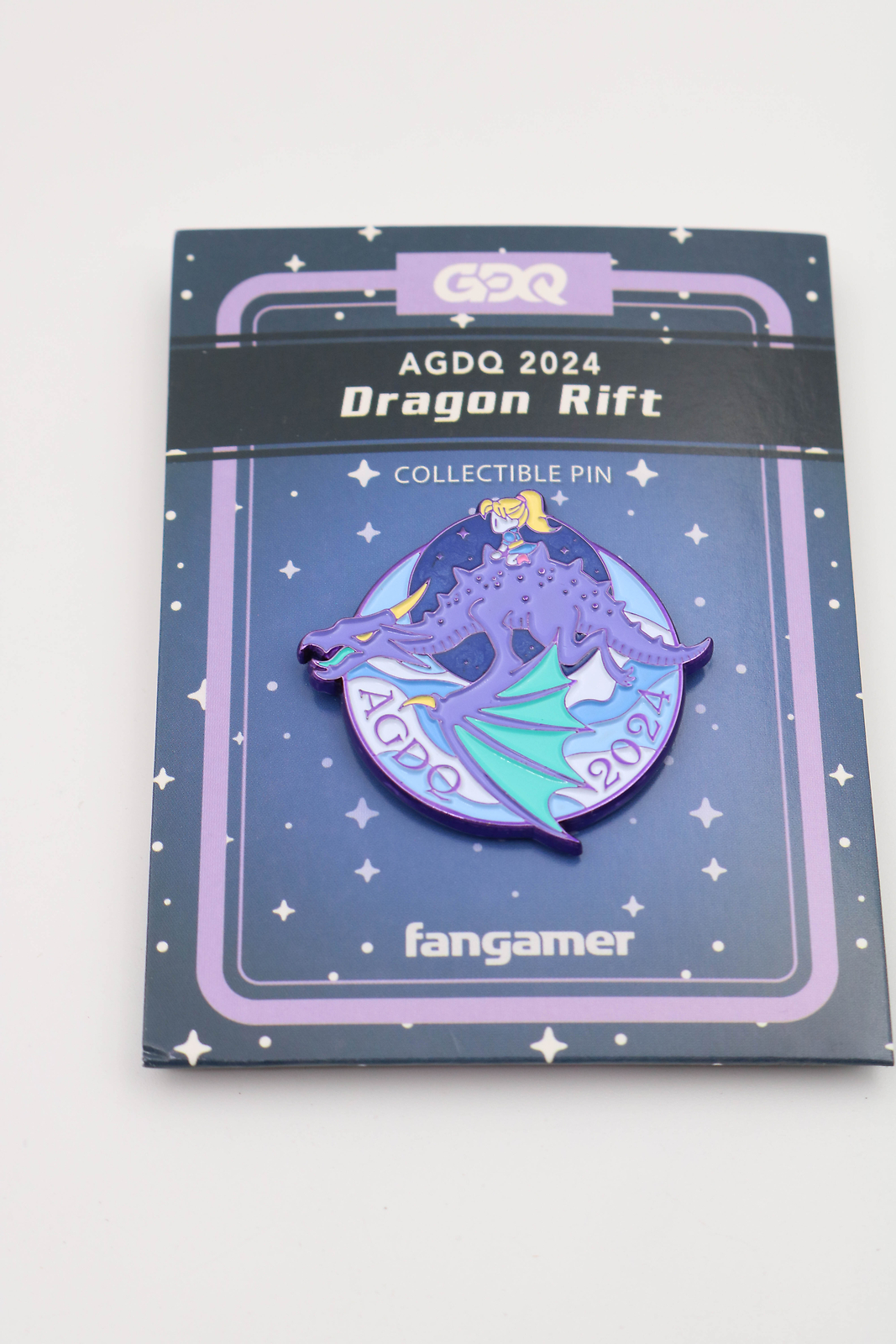 AGDQ Awesome Games Done Quick 2024 Dragon Rift Pin