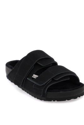 Pre-owned Birkenstock Uji Slides In Slate (black)
