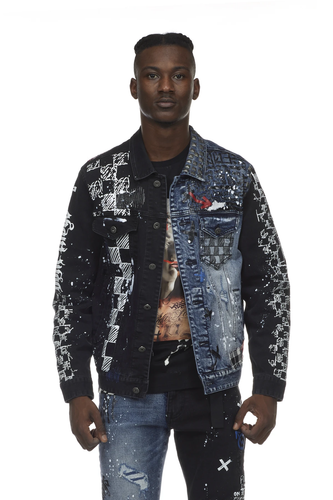 

Джинсовая куртка Smoke Rise Tally синего/черного цвета в стиле колор-блок, Tally blue/black