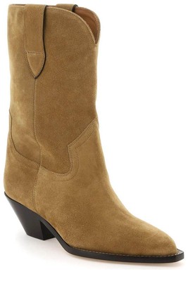 Pre-owned Isabel Marant Duerto Pointed Toe Boots In Brown