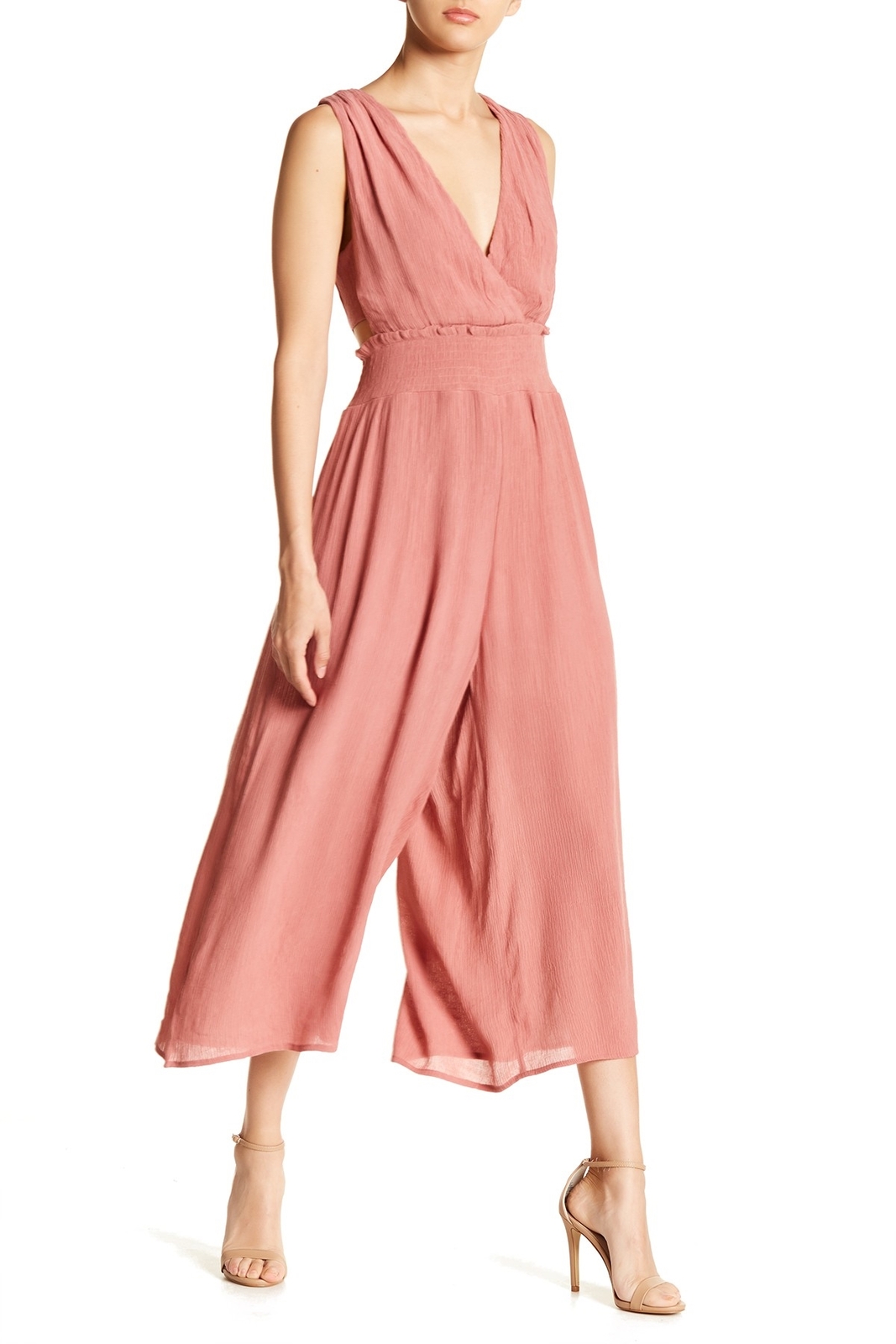 SUPERFOXX Cutout Detail Jumpsuit Women's Sz. Small (Rust) 152357