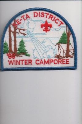 1986 Se-Ta District Winter Camporee patch