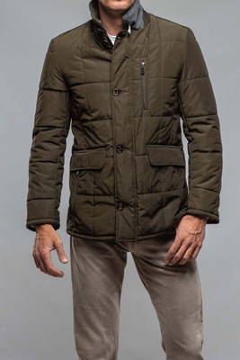 Pre-owned Gimos Gimo's Edison Quilted Jacket In Olive