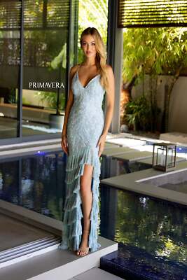 Pre-owned Primavera Couture Primavera 4122 Evening Dress Lowest Price Guarantee Authentic In Black