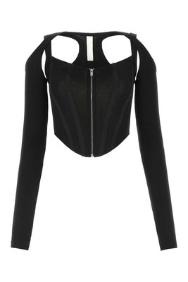 Pre-owned Dion Lee Black Stretch Cotton Bodice
