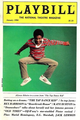 Alfonso Ribeiro ''THE TAP DANCE KID'' Henry Krieger 1984 ''Playbill'' Magazine