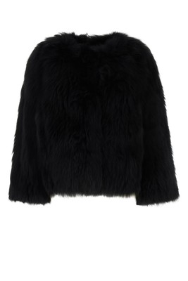 Pre-owned Yves Salomon Giacca In Noir