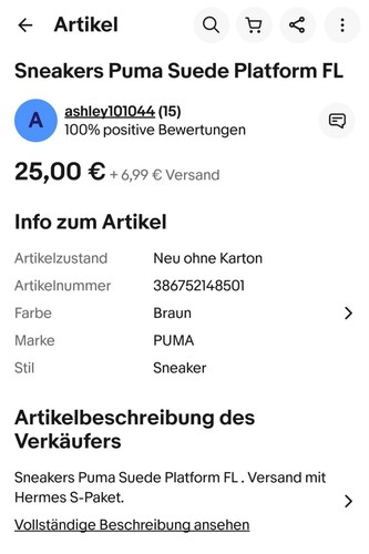 Artikelfoto(s) von einem verifizierten Käufer