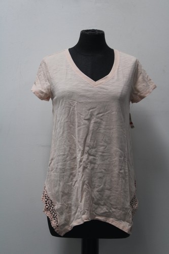 売れ筋商品|||スタイルアンドコー カットソー トップス レディース Women's Short Sleeve V-Neck Cotton Top, XS - 4X Peachy Pink Style & Co. Womens Drapey V Neck Short Sleeve T-Shirt Deep