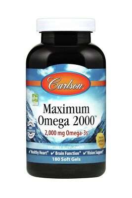 Carlson Laboratories Maximun Omega 2000 180 мягких таблеток