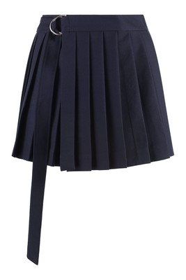 Pre-owned Ami Alexandre Mattiussi Pleated Skirt In Blue