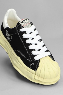 Pre-owned Miharayasuhiro Mihara Yasuhiro Blakey Sneakers In Black Canvas 44 It