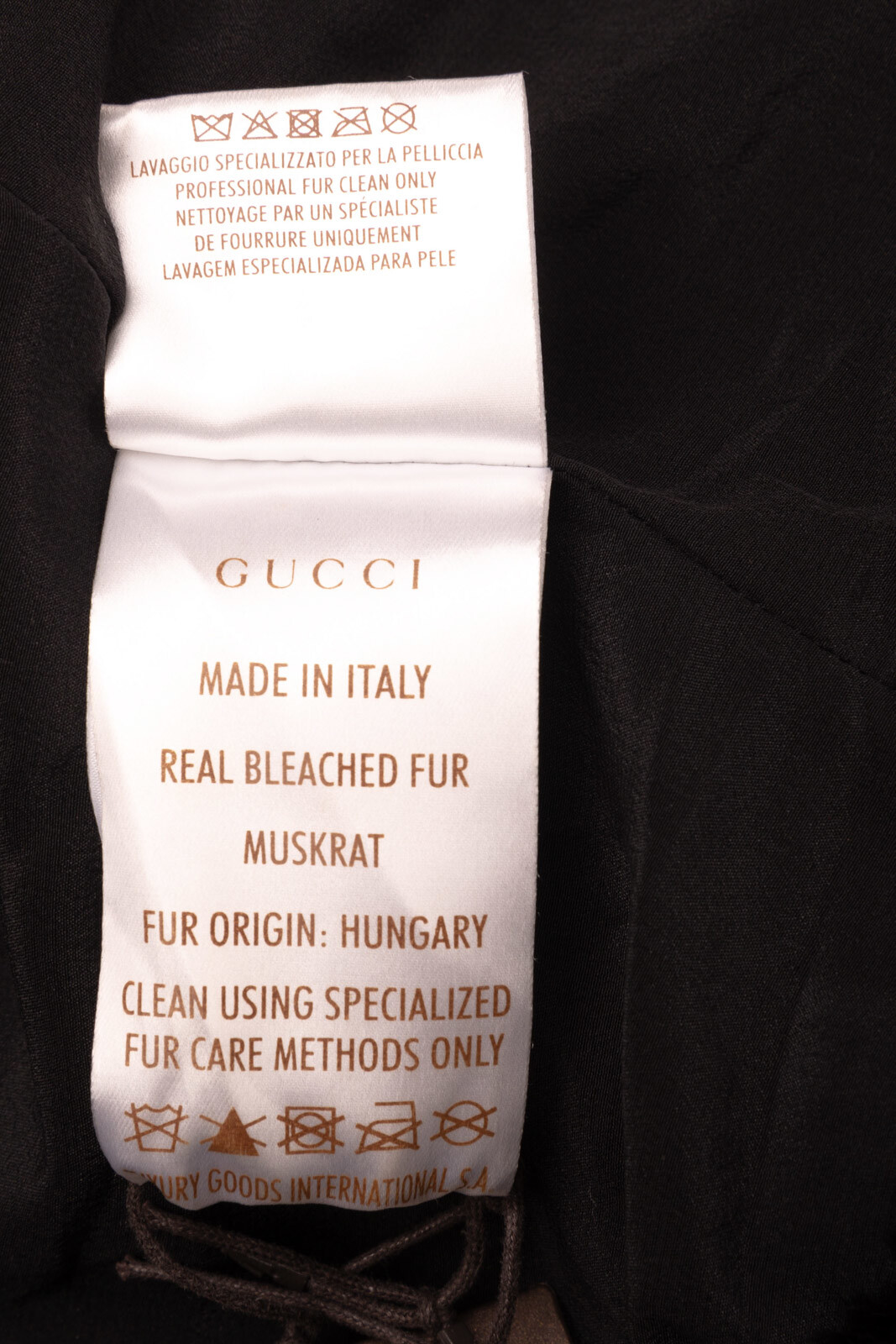 Pvp 2515 Gucci Nutria De Piel Chaqueta Talla 44 L Envoltura Frente Y Cuello Hecho En Italia Ebay