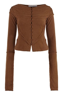 Pre-owned Talia Byre Wool And Cashmere Cardigan S In Beige