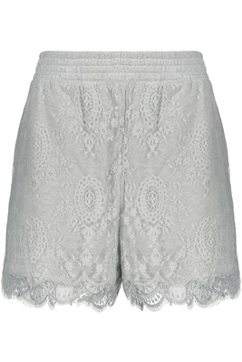 Pre-owned Burberry Lace Shorts In Gray